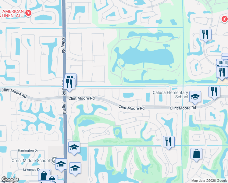 map of restaurants, bars, coffee shops, grocery stores, and more near 6691 Northwest 25th Avenue in Boca Raton