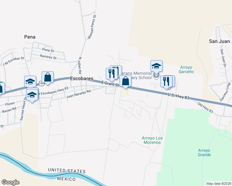 map of restaurants, bars, coffee shops, grocery stores, and more near 13 Victor Road in Roma