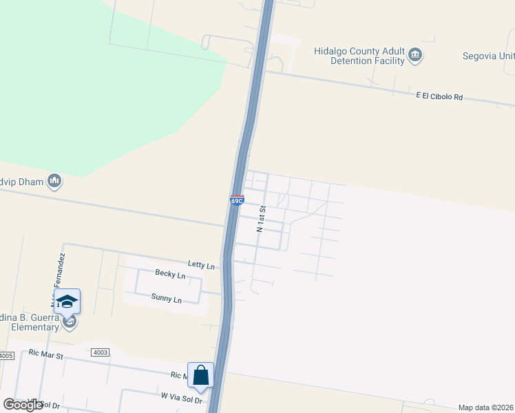map of restaurants, bars, coffee shops, grocery stores, and more near 114 Jefferson Avenue in Edinburg