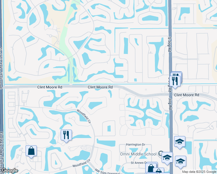 map of restaurants, bars, coffee shops, grocery stores, and more near 17914 Lake Estates Drive in Boca Raton