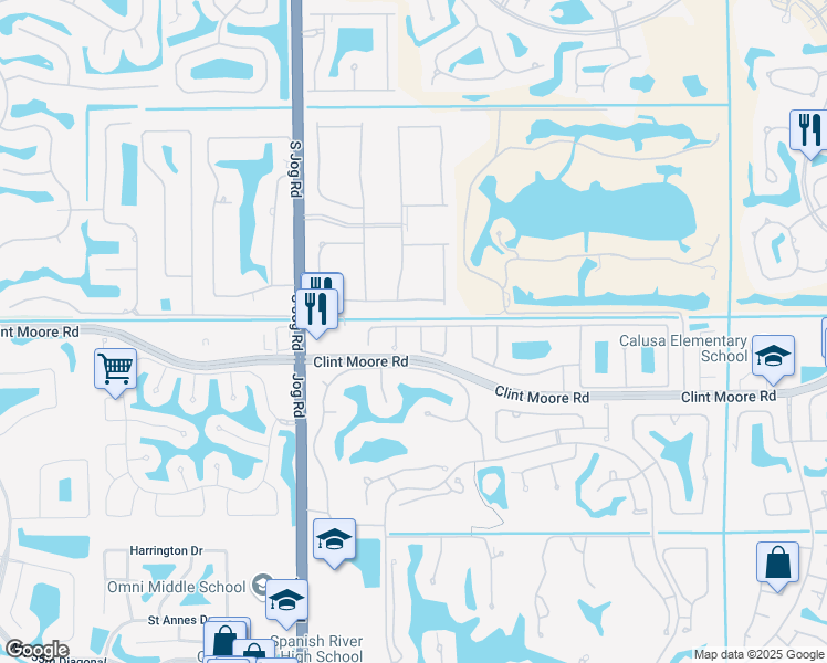 map of restaurants, bars, coffee shops, grocery stores, and more near 6695 Northwest 25th Court in Boca Raton