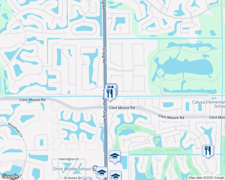 map of restaurants, bars, coffee shops, grocery stores, and more near 6931 Northwest 28th Avenue in Boca Raton