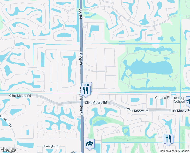 map of restaurants, bars, coffee shops, grocery stores, and more near 7011 Northwest 27th Avenue in Boca Raton