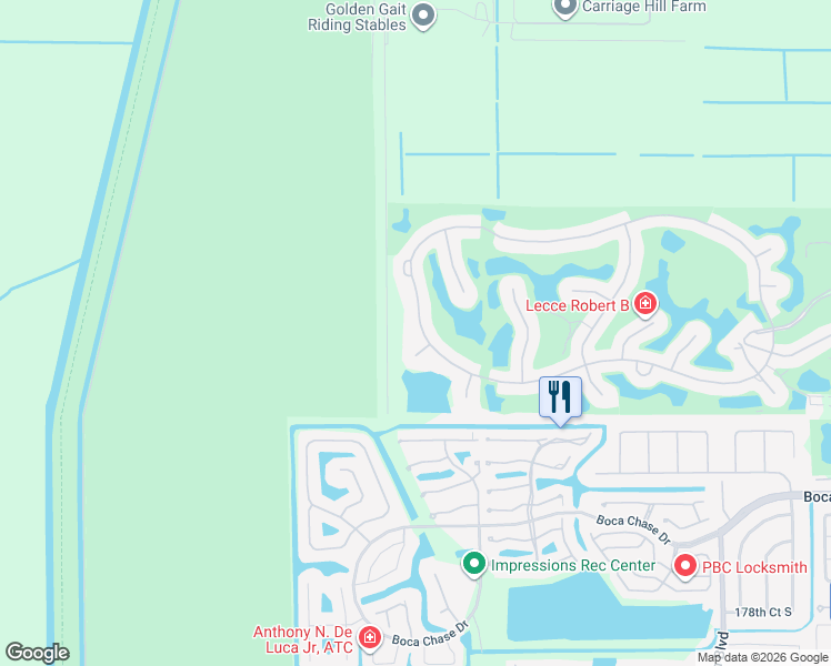map of restaurants, bars, coffee shops, grocery stores, and more near 10598 Stonebridge Boulevard in Boca Raton