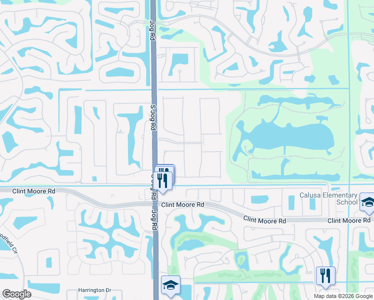 map of restaurants, bars, coffee shops, grocery stores, and more near 7011 Northwest 27th Avenue in Boca Raton