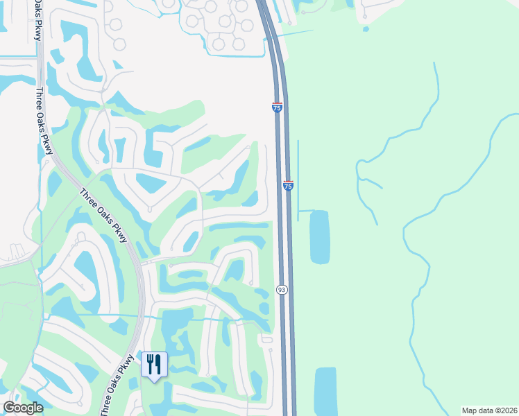 map of restaurants, bars, coffee shops, grocery stores, and more near 10382 Autumn Breeze Drive in Bonita Springs