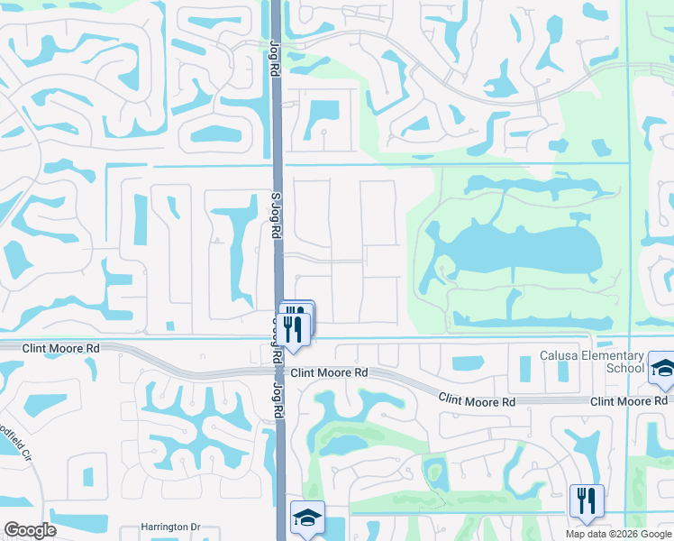 map of restaurants, bars, coffee shops, grocery stores, and more near 7011 Northwest 27th Avenue in Boca Raton