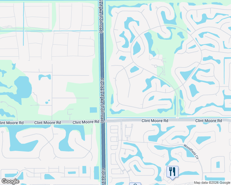 map of restaurants, bars, coffee shops, grocery stores, and more near 17669 Foxborough Lane in Boca Raton