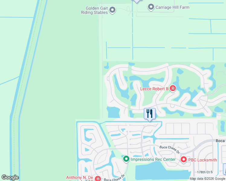 map of restaurants, bars, coffee shops, grocery stores, and more near 10598 Stonebridge Boulevard in Boca Raton