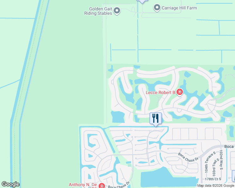 map of restaurants, bars, coffee shops, grocery stores, and more near 10591 Stonebridge Boulevard in Boca Raton