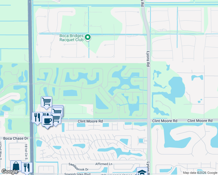 map of restaurants, bars, coffee shops, grocery stores, and more near 9313 Grand Estates Way in Boca Raton