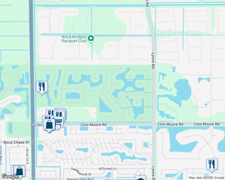 map of restaurants, bars, coffee shops, grocery stores, and more near 9313 Grand Estates Way in Boca Raton