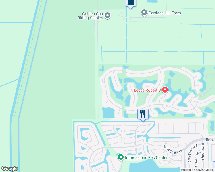 map of restaurants, bars, coffee shops, grocery stores, and more near 10579 Stonebridge Boulevard in Boca Raton