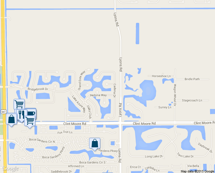map of restaurants, bars, coffee shops, grocery stores, and more near 9090 Pintura Way in Boca Raton