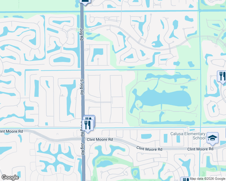map of restaurants, bars, coffee shops, grocery stores, and more near 7207 Northwest 26th Way in Boca Raton
