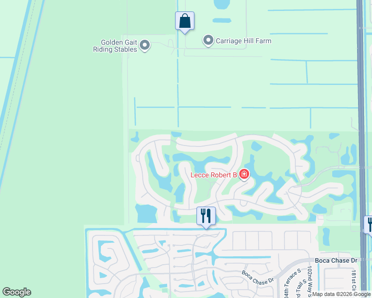 map of restaurants, bars, coffee shops, grocery stores, and more near 10491 Stonebridge Boulevard in Boca Raton