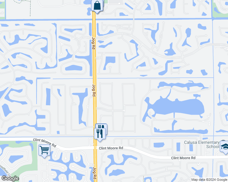 map of restaurants, bars, coffee shops, grocery stores, and more near 7403 Northwest 27th Avenue in Boca Raton
