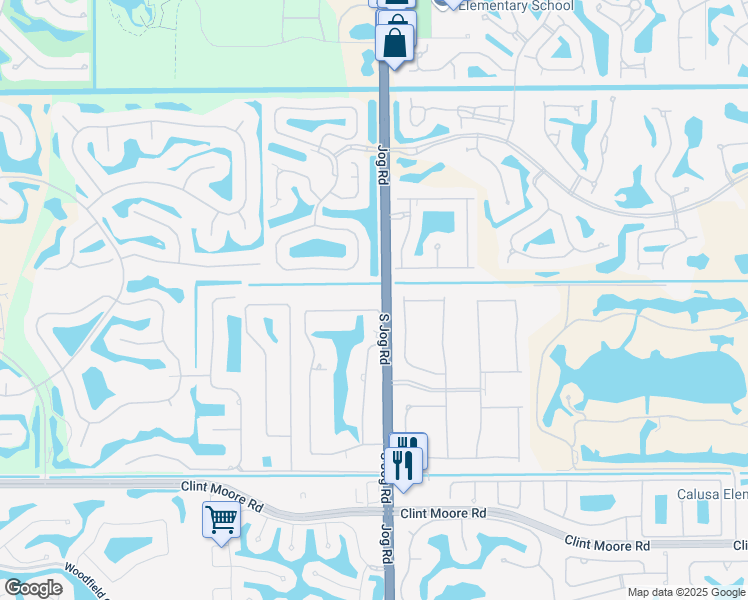 map of restaurants, bars, coffee shops, grocery stores, and more near 17632 Fieldbrook Circle East in Boca Raton