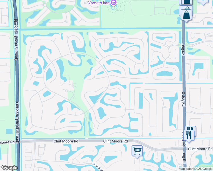 map of restaurants, bars, coffee shops, grocery stores, and more near 7223 Ballantrae Court in Boca Raton