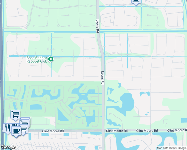 map of restaurants, bars, coffee shops, grocery stores, and more near 9036 Dulcetto Court in Sunrise