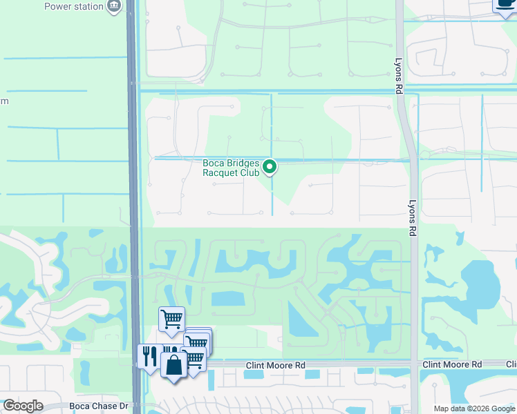 map of restaurants, bars, coffee shops, grocery stores, and more near 9661 Vescovato Way in Boca Raton