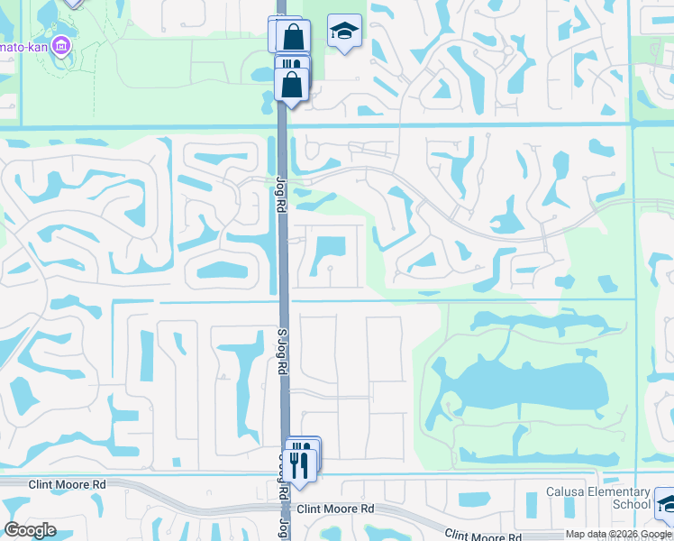 map of restaurants, bars, coffee shops, grocery stores, and more near 17383 Pavaroso Street in Boca Raton