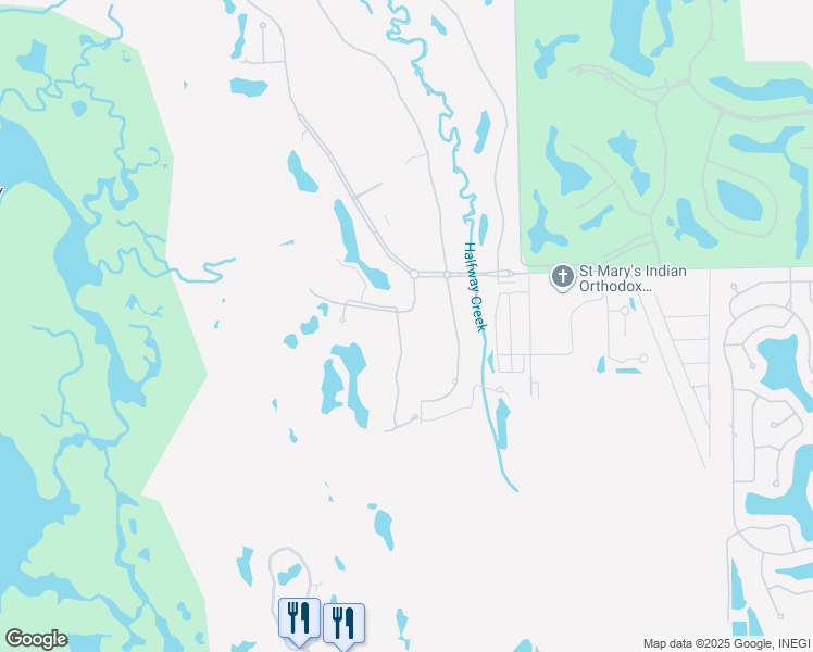 map of restaurants, bars, coffee shops, grocery stores, and more near 22017 Natures Cove Court in Estero