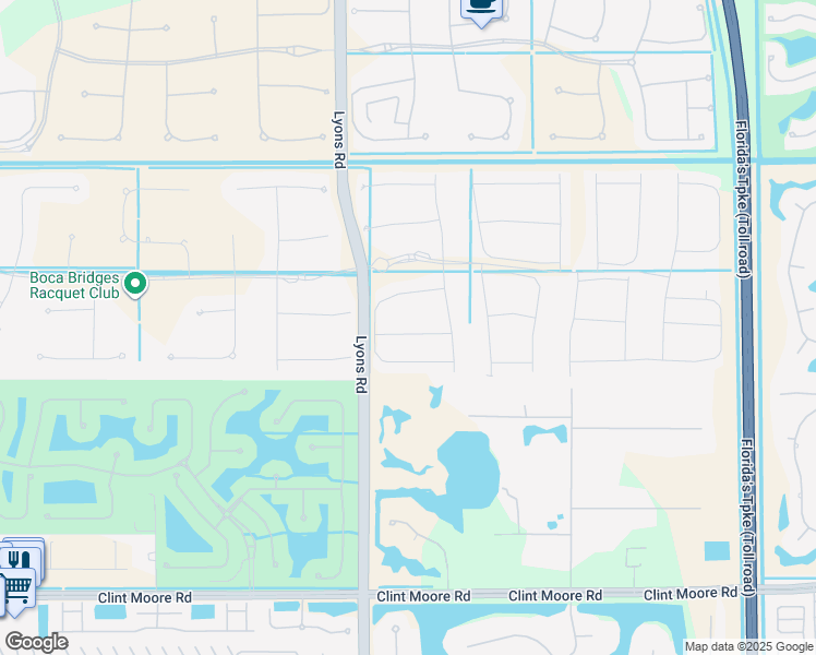 map of restaurants, bars, coffee shops, grocery stores, and more near 8772 Quiet Inlet Lane in Boca Raton