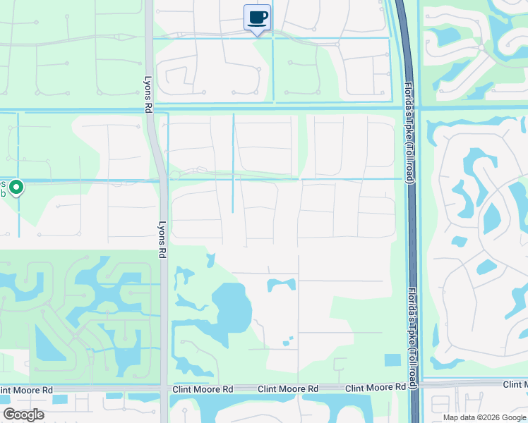 map of restaurants, bars, coffee shops, grocery stores, and more near 8618 Tower Bridge Court in Sunrise