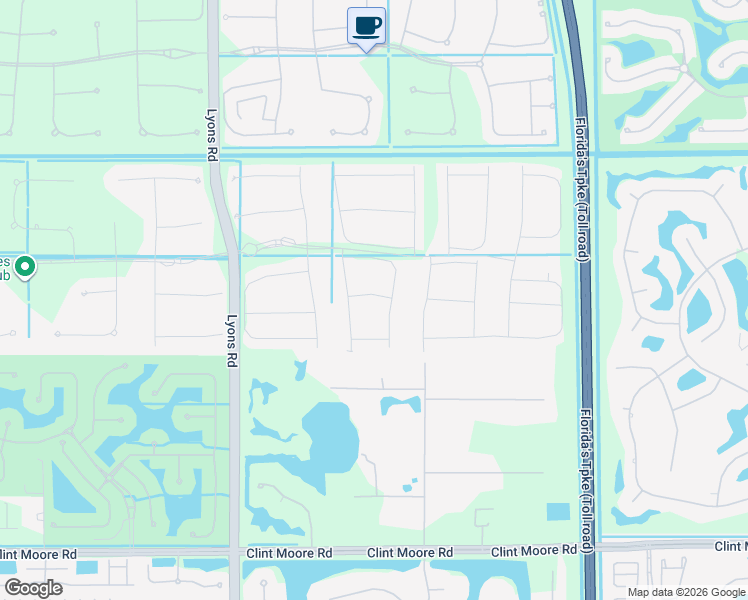 map of restaurants, bars, coffee shops, grocery stores, and more near 8606 Tower Bridge Court in Boca Raton
