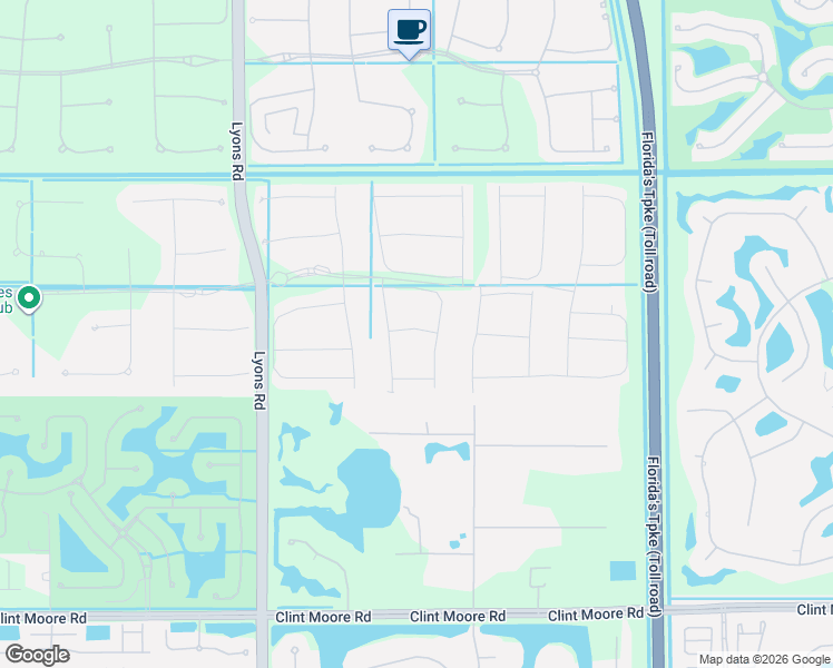 map of restaurants, bars, coffee shops, grocery stores, and more near 8618 Tower Bridge Court in Sunrise