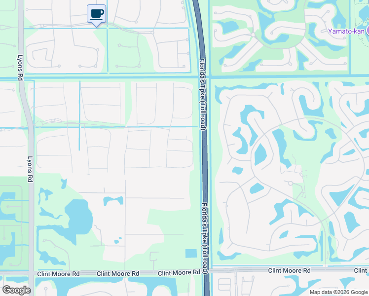 map of restaurants, bars, coffee shops, grocery stores, and more near 8074 White Wave Terrace in Boca Raton