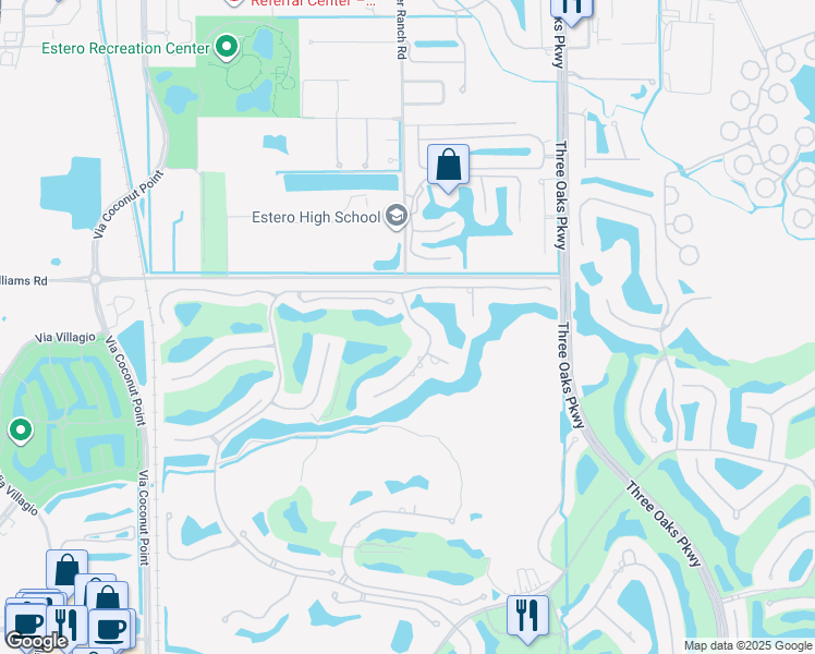 map of restaurants, bars, coffee shops, grocery stores, and more near 22020 Reserve Estates Drive in Bonita Springs