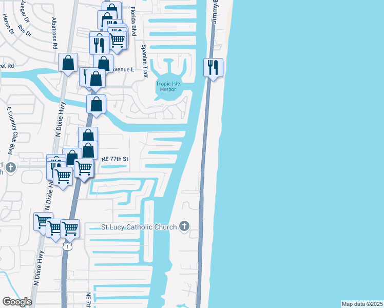 3114 South Ocean Boulevard Highland Beach Fl Walk Score Map Of Restaurants Bars Coffee S Grocery Ore Near 3114