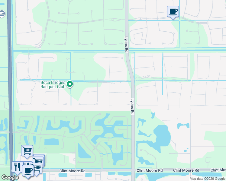map of restaurants, bars, coffee shops, grocery stores, and more near 17311 Santaluce Manor in Boca Raton