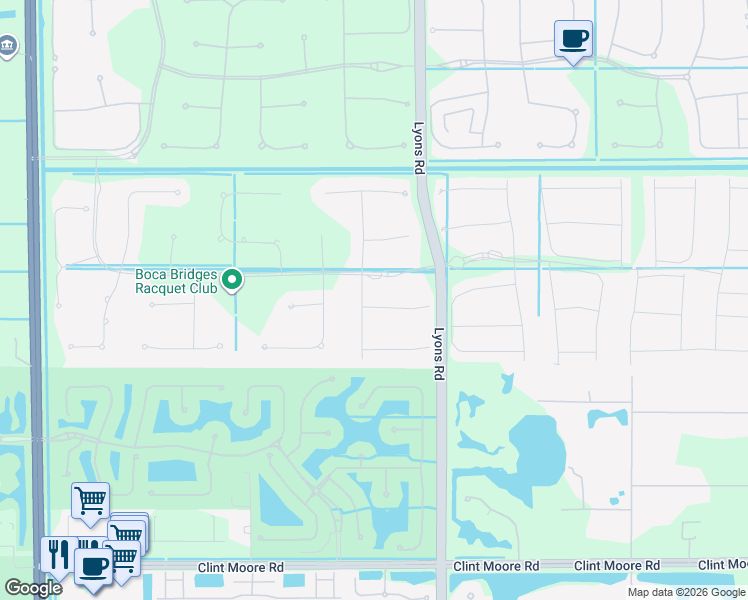 map of restaurants, bars, coffee shops, grocery stores, and more near 17311 Santaluce Manor in Boca Raton
