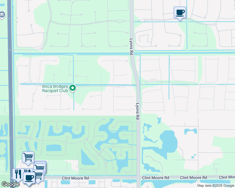 map of restaurants, bars, coffee shops, grocery stores, and more near 17311 Santaluce Manor in Boca Raton