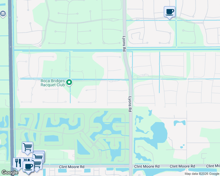 map of restaurants, bars, coffee shops, grocery stores, and more near 17311 Santaluce Manor in Boca Raton