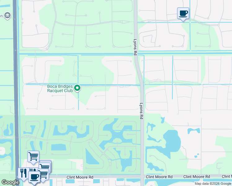 map of restaurants, bars, coffee shops, grocery stores, and more near 17311 Santaluce Manor in Boca Raton