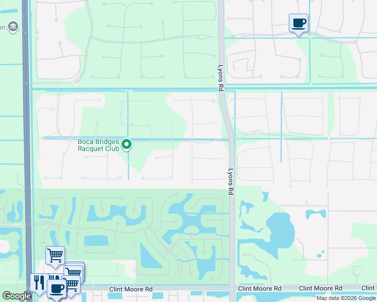 map of restaurants, bars, coffee shops, grocery stores, and more near 17311 Santaluce Manor in Boca Raton