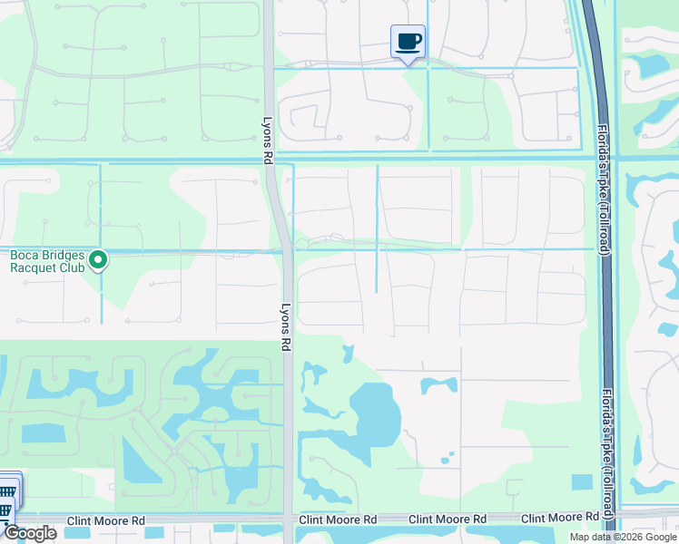 map of restaurants, bars, coffee shops, grocery stores, and more near 17291 Rainstream Road in Sunrise