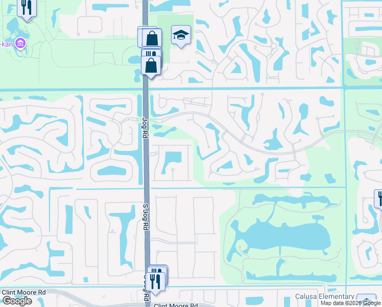 map of restaurants, bars, coffee shops, grocery stores, and more near 17281 Coral Cove Way in Boca Raton