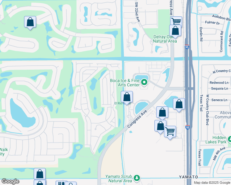 map of restaurants, bars, coffee shops, grocery stores, and more near 17240 Bermuda Village Drive in Boca Raton