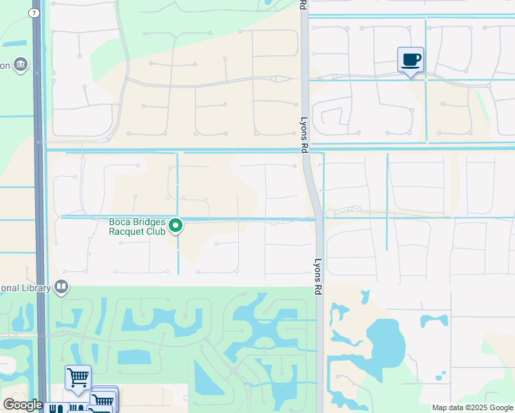 map of restaurants, bars, coffee shops, grocery stores, and more near 9110 Fiano Place in Boca Raton