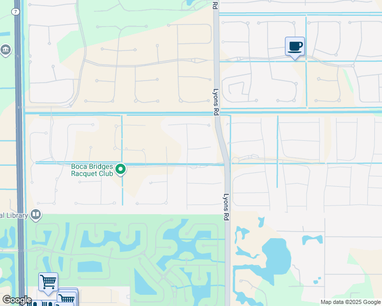 map of restaurants, bars, coffee shops, grocery stores, and more near 9110 Fiano Place in Boca Raton