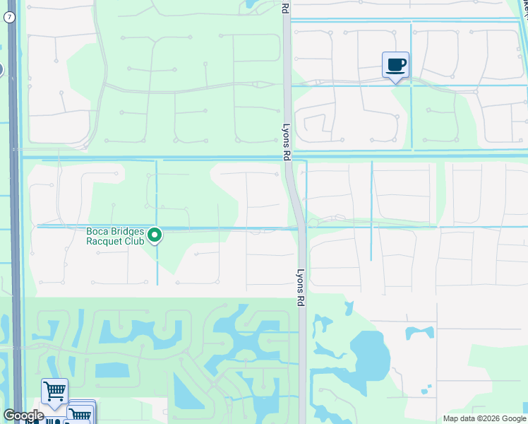 map of restaurants, bars, coffee shops, grocery stores, and more near 9068 Fiano Place in Boca Raton