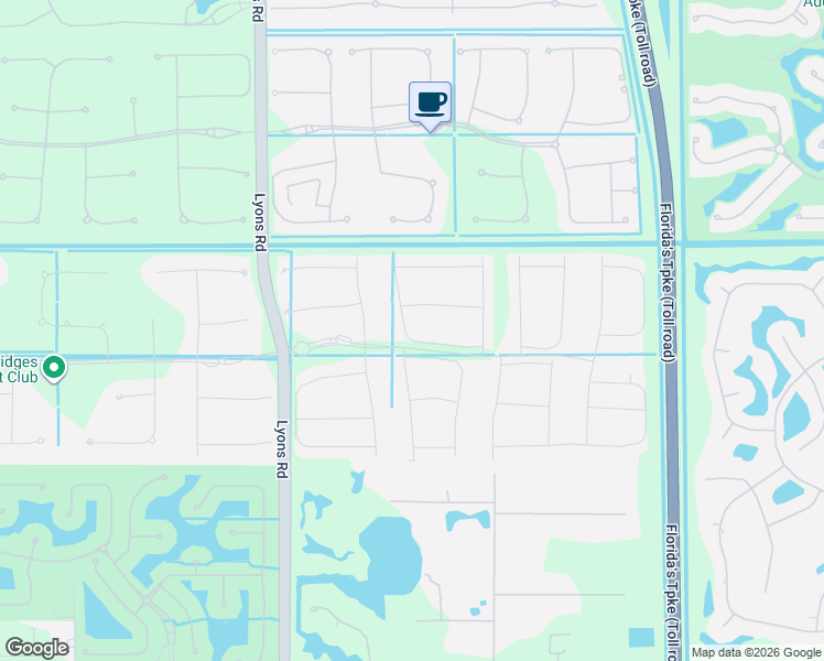 map of restaurants, bars, coffee shops, grocery stores, and more near 17124 Wandering Wave Avenue in Boca Raton