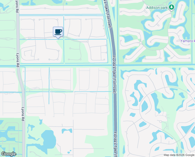 map of restaurants, bars, coffee shops, grocery stores, and more near 17053 Teton River Road in Boca Raton
