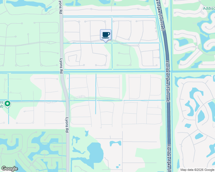 map of restaurants, bars, coffee shops, grocery stores, and more near 8716 Dream Falls Street in Sunrise