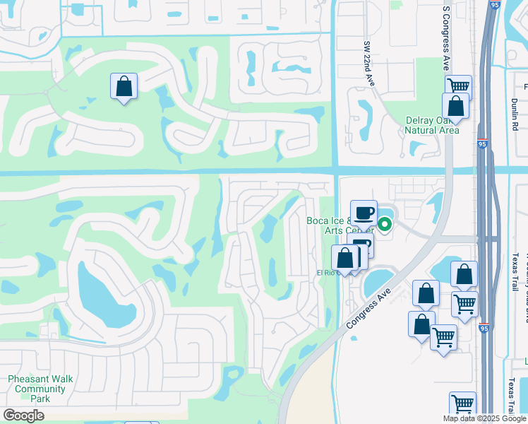 map of restaurants, bars, coffee shops, grocery stores, and more near 17287 Boca Club Boulevard in Boca Raton